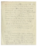 Robert Baden-Powell Lot of Three Autograph Draft Letters Regarding the Closing of a Boy Scout Troop